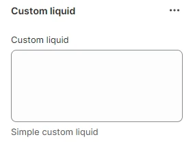 Block Custom liquid