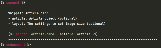 Snippet: article-card.liquid