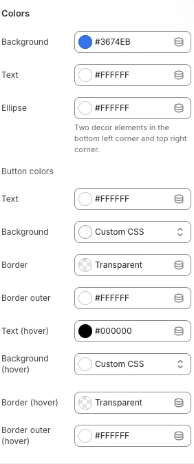 Swipe block colors