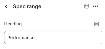 specifications spec range
