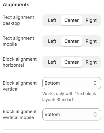 banner alignments