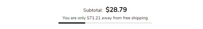 Cart template (block shipping bar. preview)