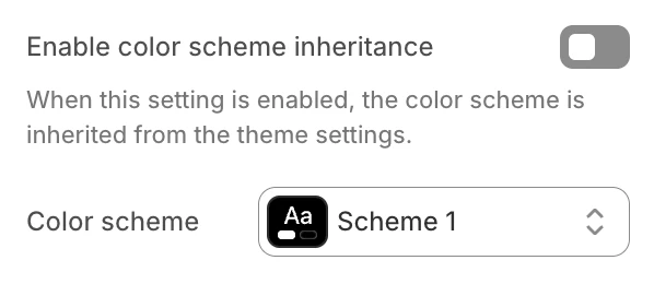Contact template colors