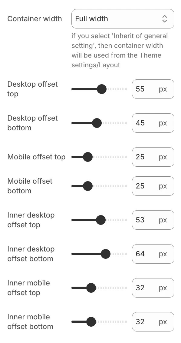 Trend products layout