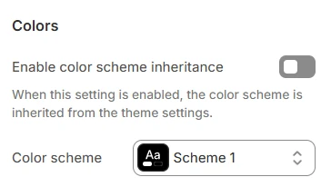 Products slideshow colors