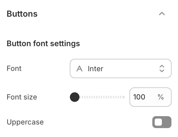 button font