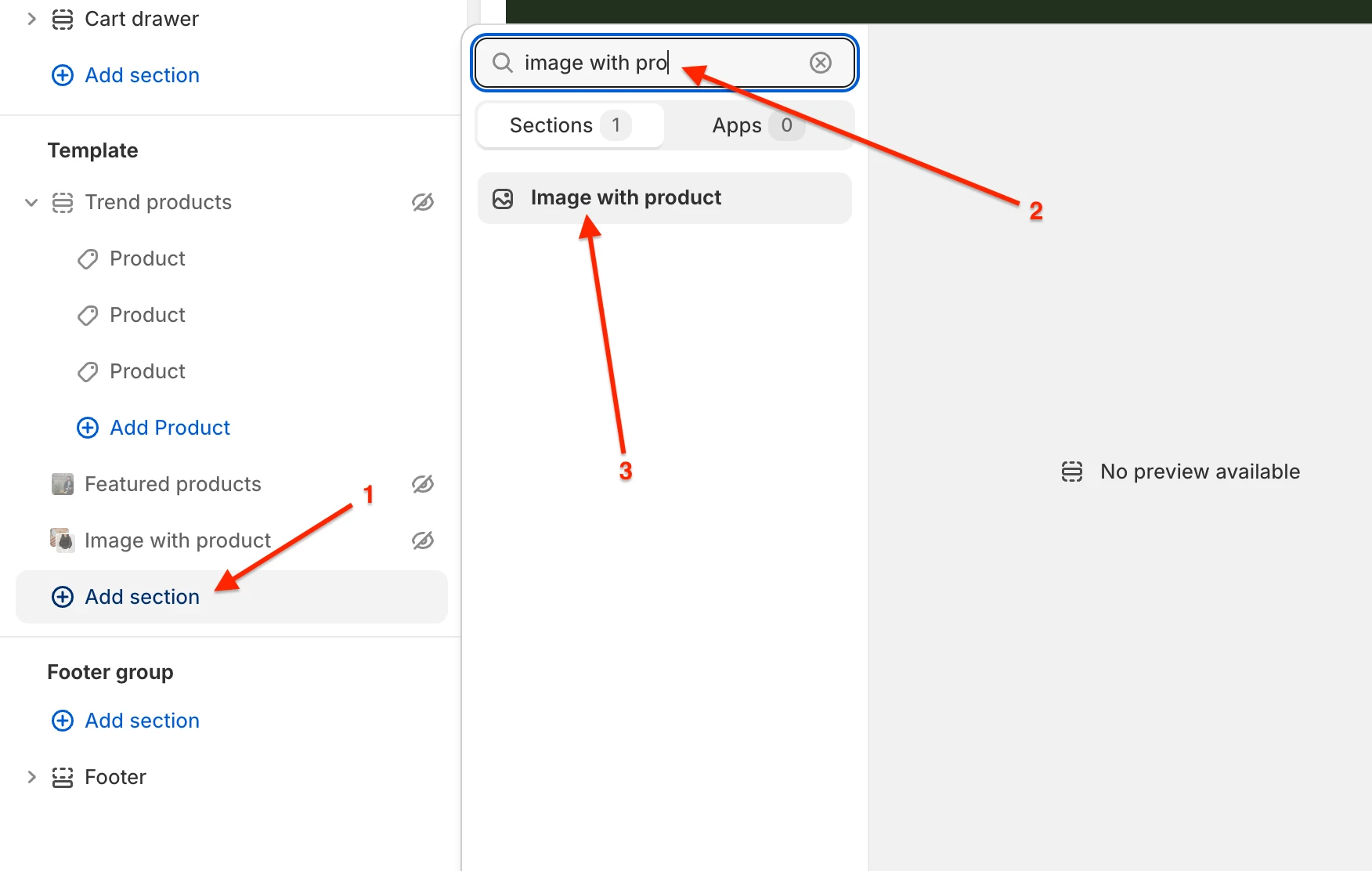 adding section