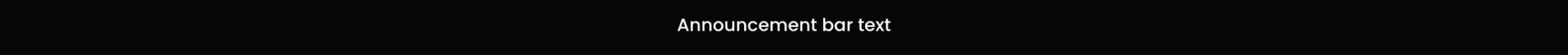 announcement bar simple