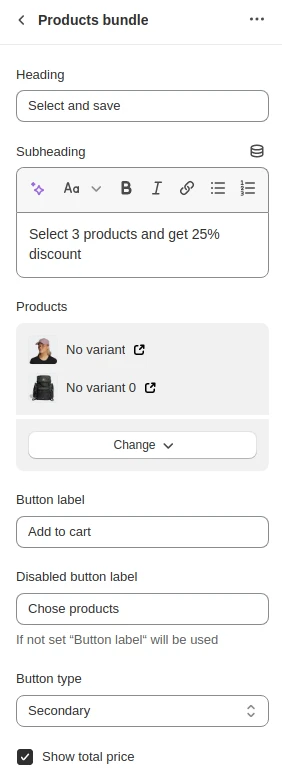 Products Bundle (General)