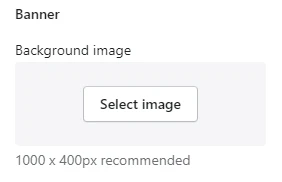Checkout settings (Banner)