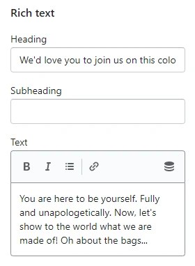 Rich text (General)
