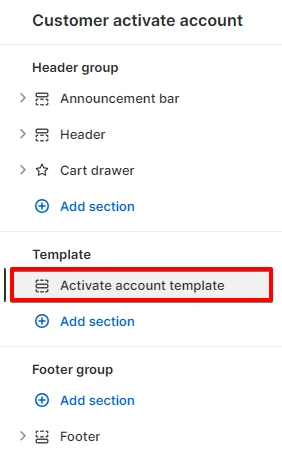 Adding a Section