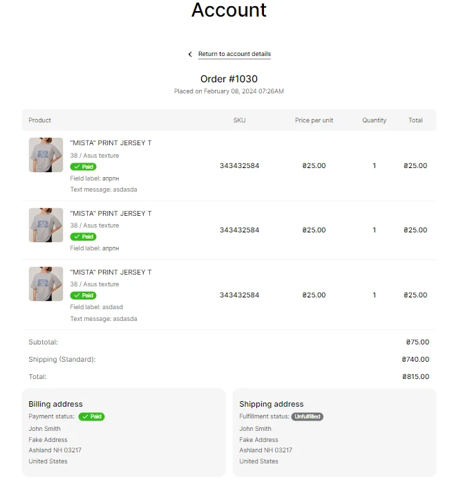 orders