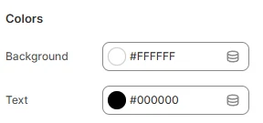 password footer colors