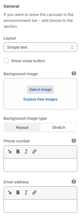 announcement-bar-settings