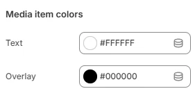 header mega menu media item colors