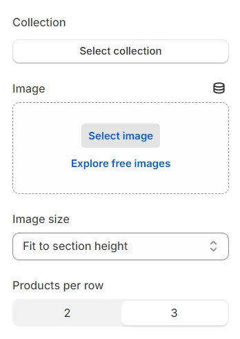 featured collection settings