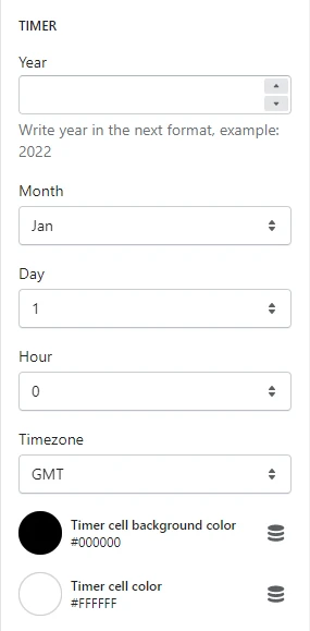 Banner (block countdown timer. timer)
