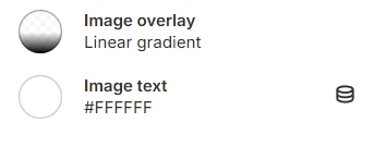 featured collection color settings