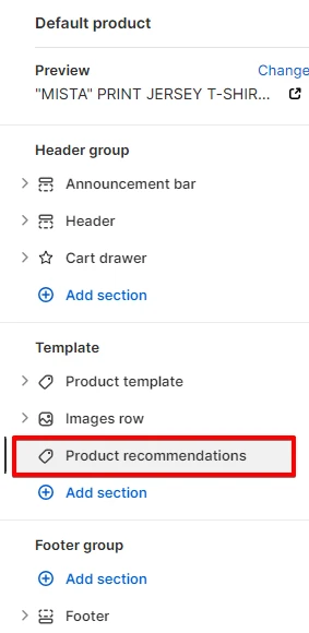 Adding a Section
