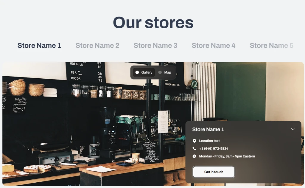 Store locator