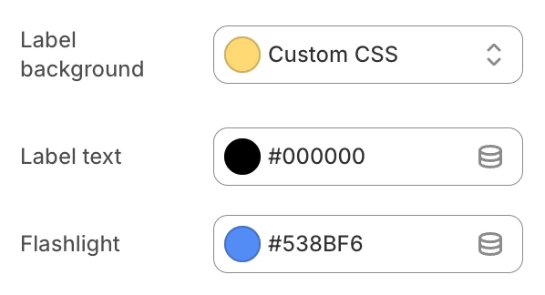 Pricing table block color settings