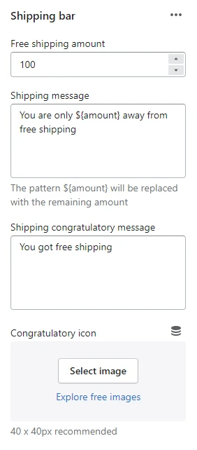 Cart drawer (Block shipping)