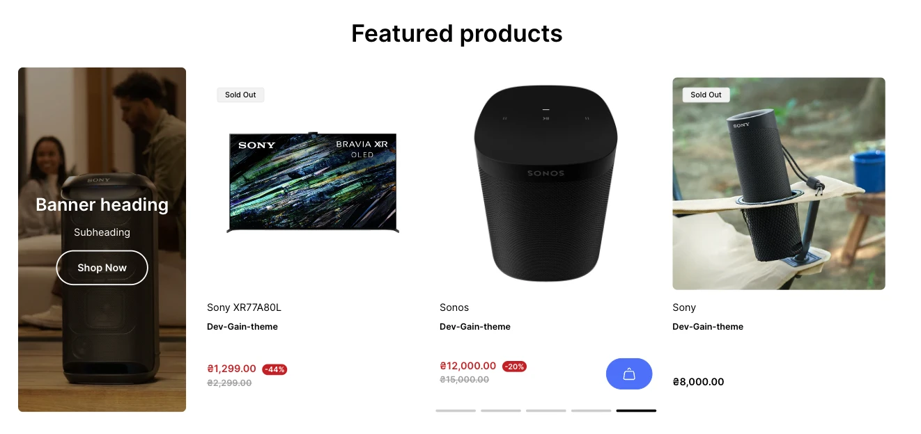 featured products preview