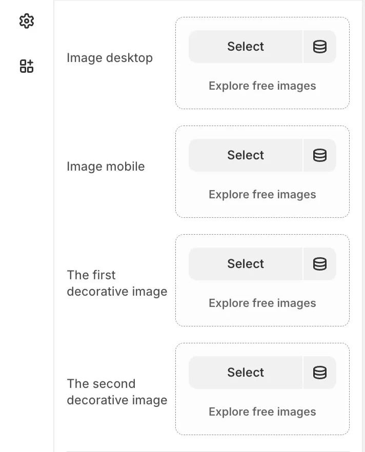 Register template settings