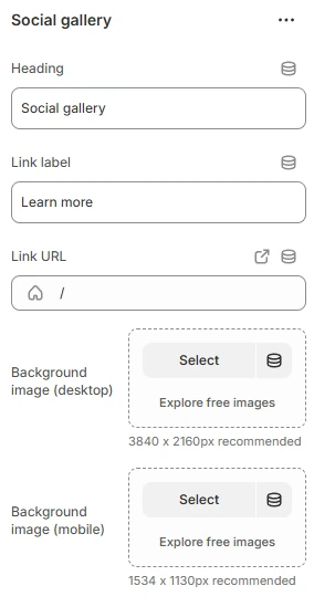 social-gallery-settings