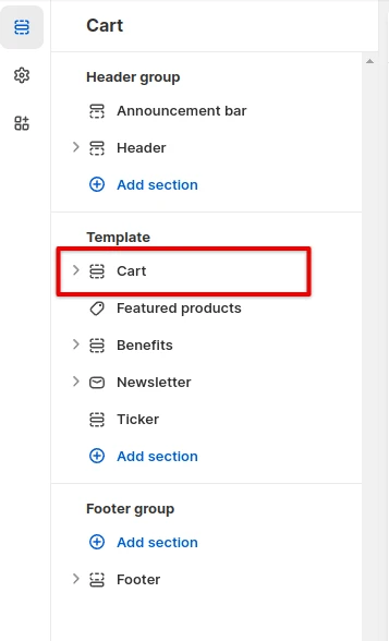 Adding a Section