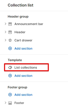 Adding a Section