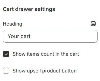 drawer settings