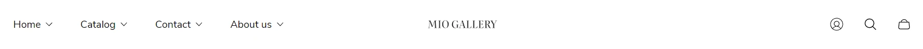 Header (Logo. Desktop position. Center)