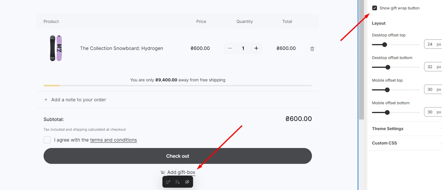 add button