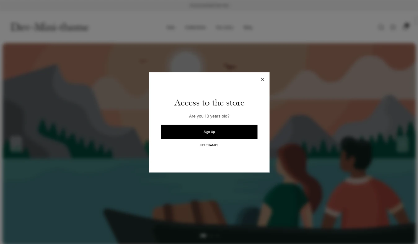 age check popup desktop