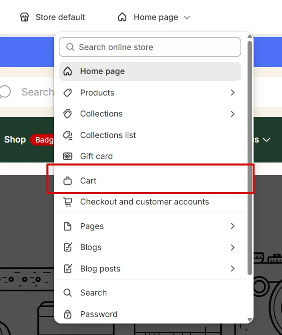 cart customizer