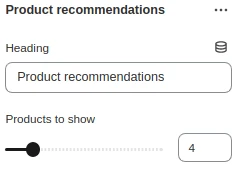 Section settings