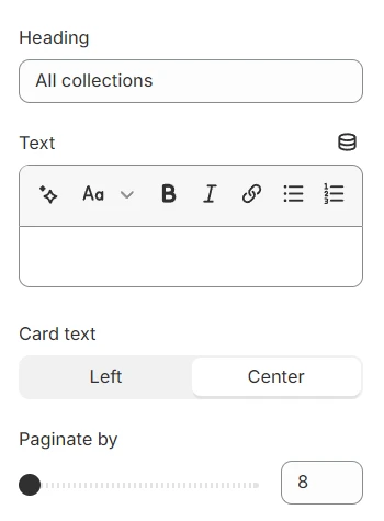 list collections general
