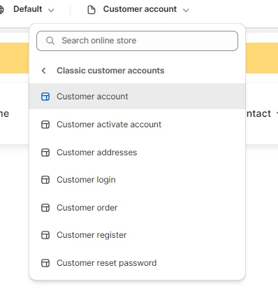customer account