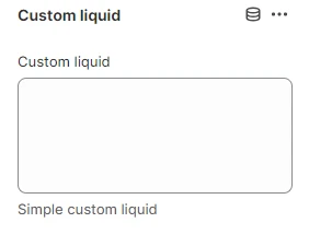 product template custom liquid block