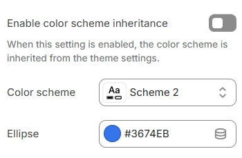 Image with text colors