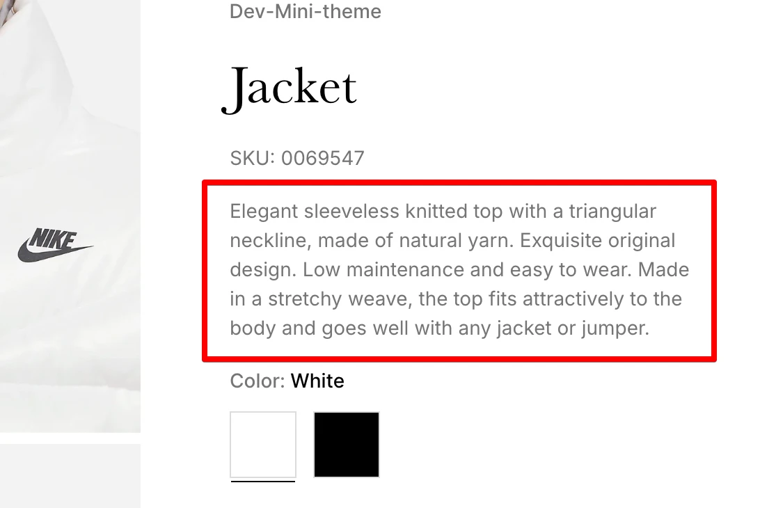 description