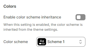 Featured collection colors
