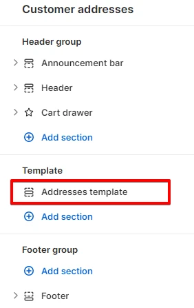 Adding a Section
