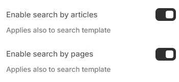 search types