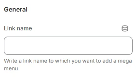 header settings mega menu media