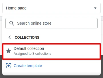 Default collection