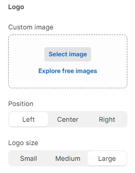 logo settings