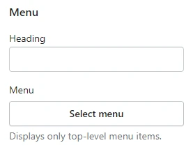 Footer (Block menu)
